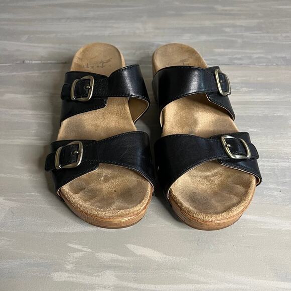 Dansko Leeann Black Burnished Calf 38 (US Women's 7.5-8) Regular - Picture 3 of 7